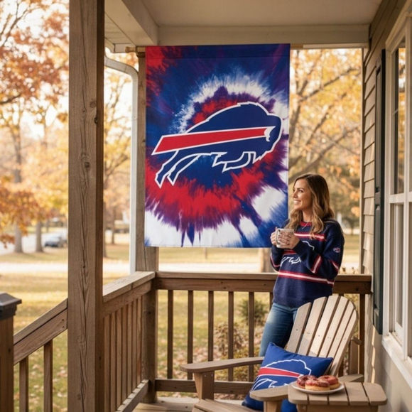 WinCraft Other - WinCraft Buffalo Bills Red White Blue Tie Dye Vertical Flag 28x40